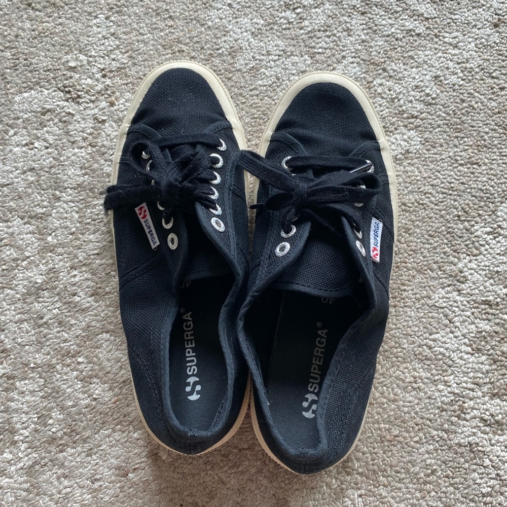Superga Black Cotu Sneaker Women’s 9 - Picture 4 of 6